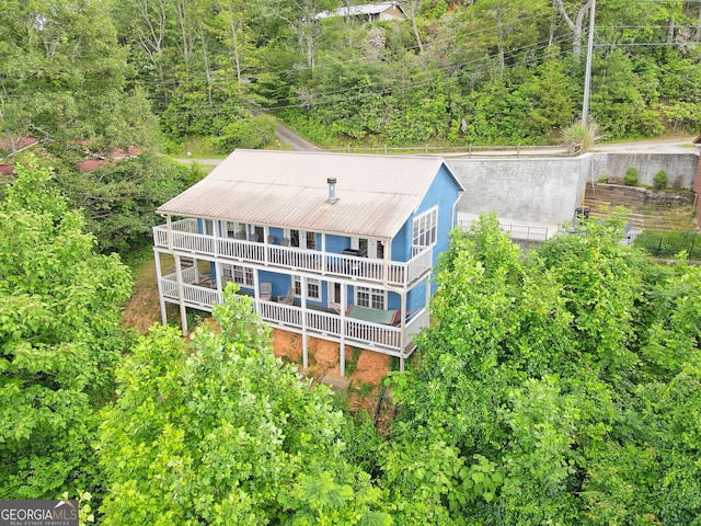 birds eye view of property