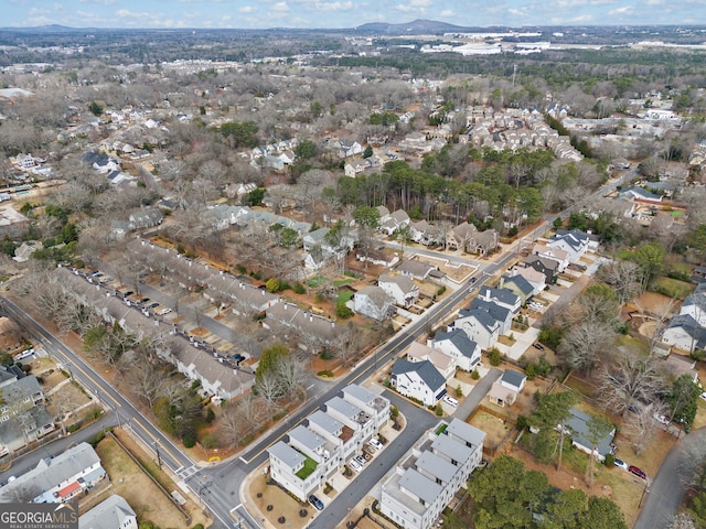 drone / aerial view featuring a residential view