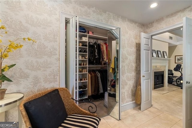closet with visible vents