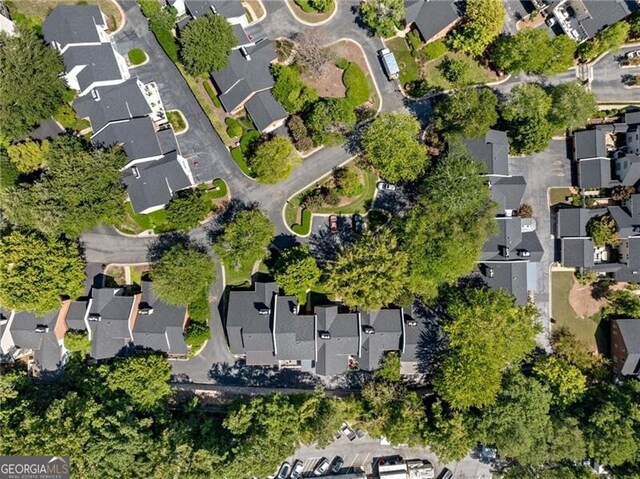 bird's eye view with a residential view