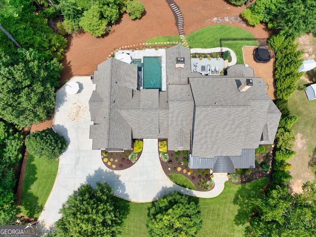 drone / aerial view