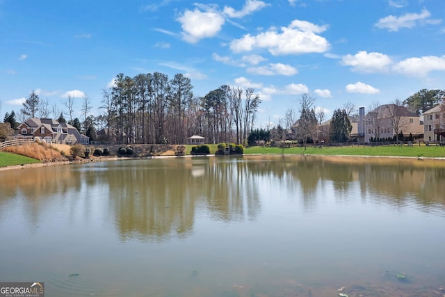 view of water feature