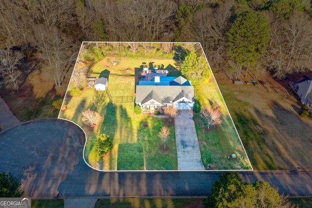 birds eye view of property