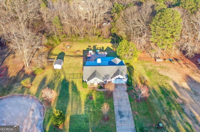 birds eye view of property