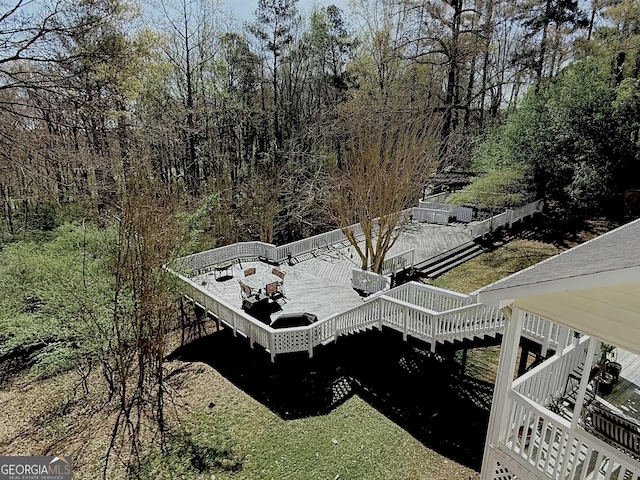 dock area featuring a wooden deck