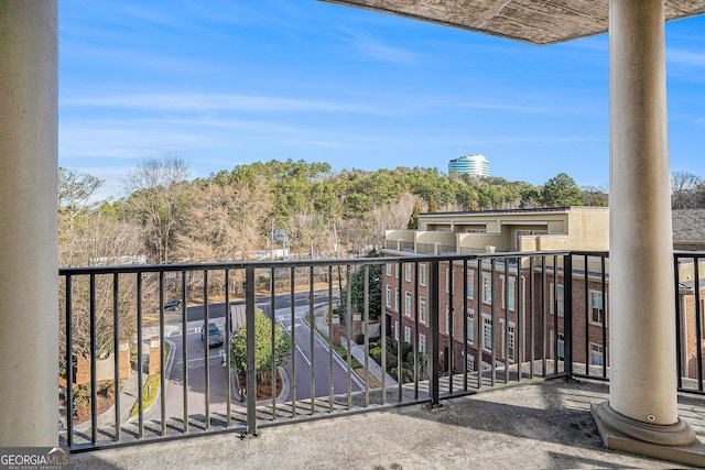 view of balcony