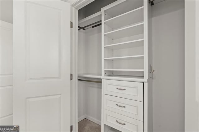 view of closet