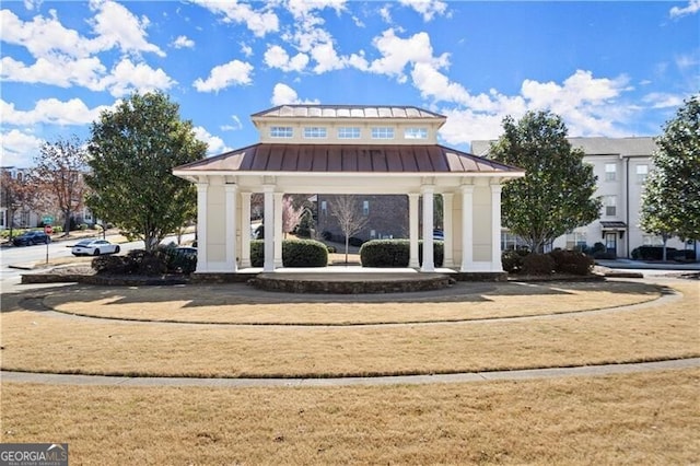 view of home's community featuring a gazebo