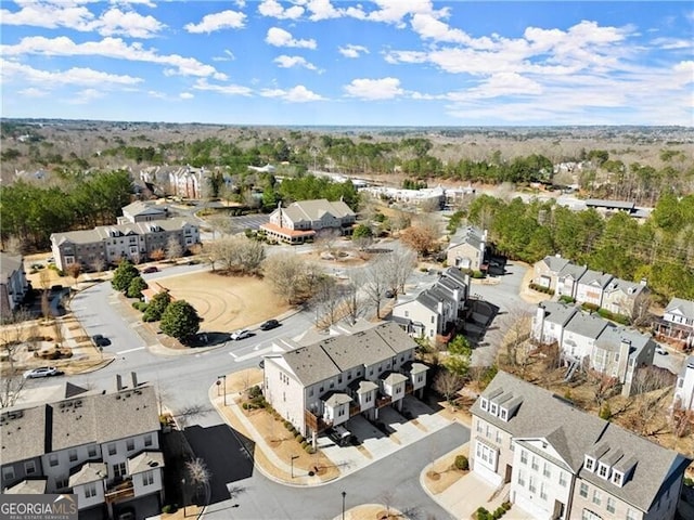 birds eye view of property featuring a residential view