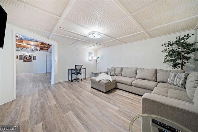 217 Colonial Dr, Woodstock, GA 30189 - living room with light wood-style floors and baseboards
