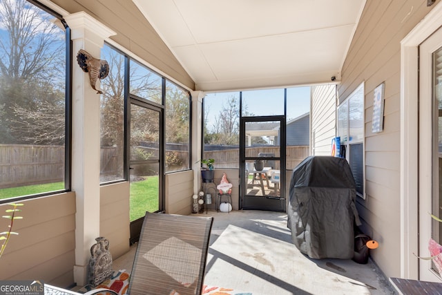 sunroom / solarium with a wealth of natural light