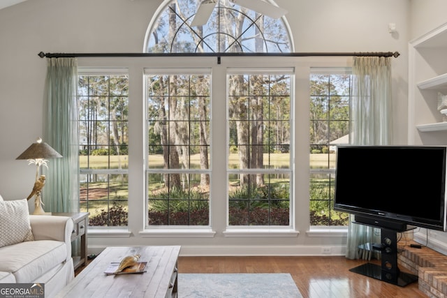 246 Heron Ct, Saint Marys, GA 31558 - interior space featuring baseboards and wood finished floors