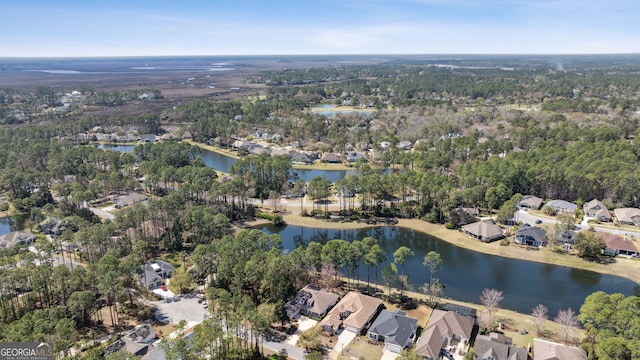 246 Heron Ct, Saint Marys, GA 31558 - drone / aerial view with a residential view and a water view