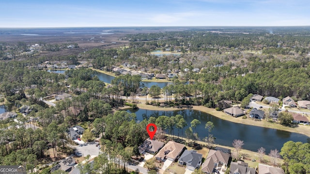 246 Heron Ct, Saint Marys, GA 31558 - birds eye view of property featuring a residential view and a water view