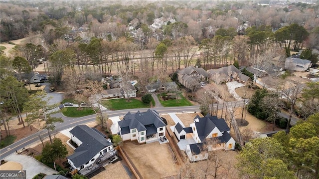 bird's eye view featuring a residential view