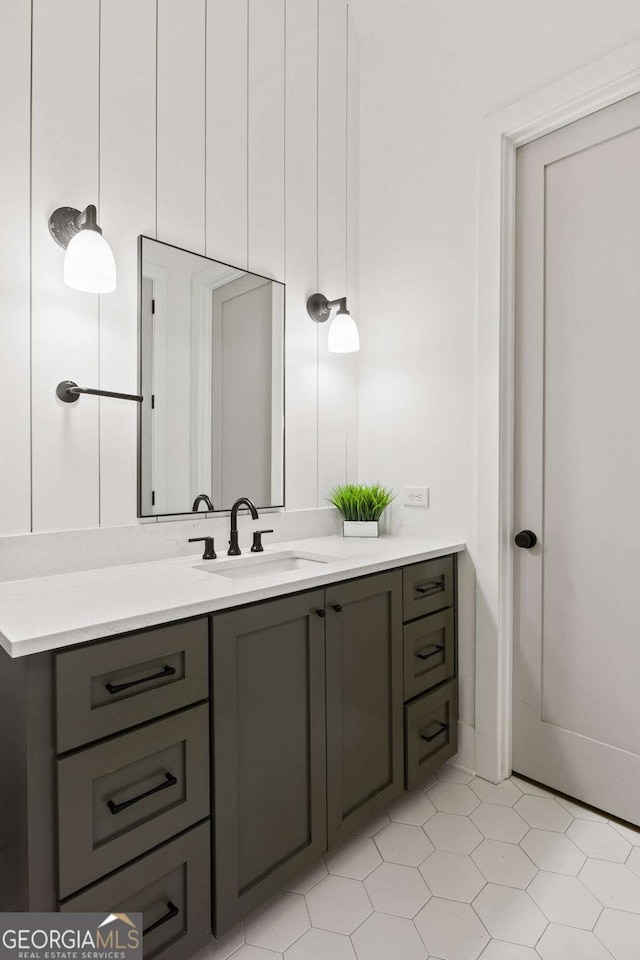 bathroom featuring vanity