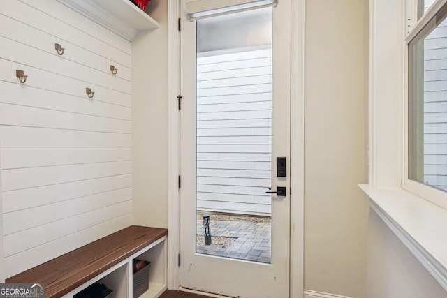 view of mudroom