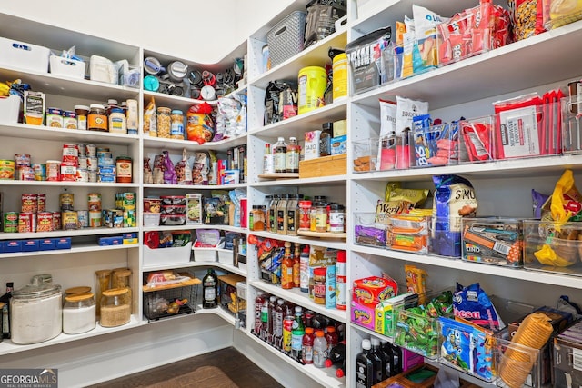 view of pantry