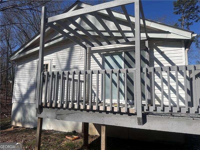 view of wooden terrace