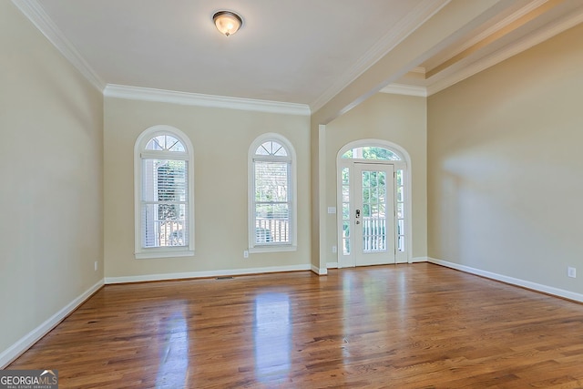 1621 Annapolis Way, Grayson, GA 30017 - spare room with a wealth of natural light, baseboards, and wood finished floors