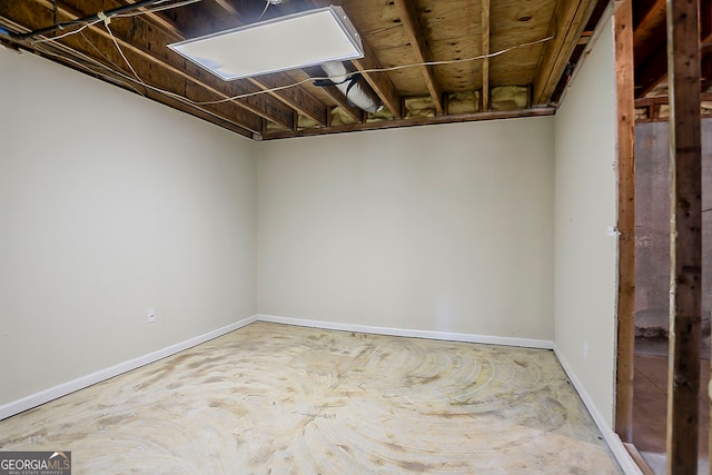1621 Annapolis Way, Grayson, GA 30017 - unfinished basement with baseboards