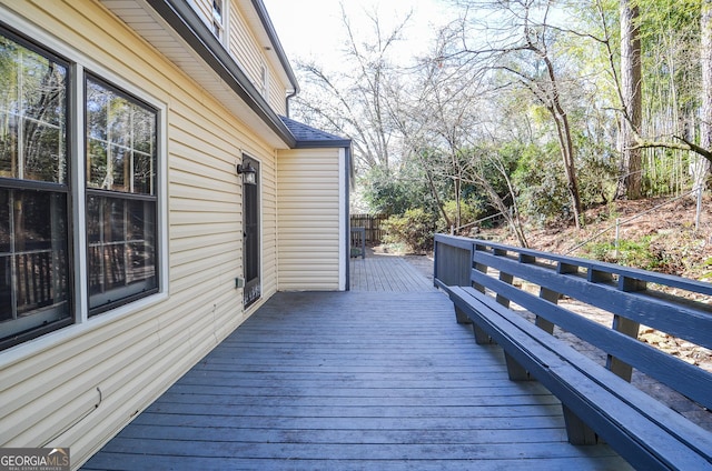 view of wooden terrace