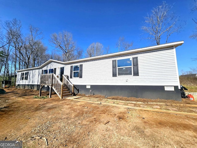 manufactured / mobile home with crawl space