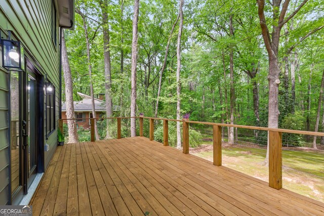 view of deck