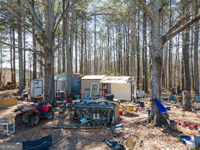 3150 Old Van Wert Rd, Villa Rica, GA 30180 - view of yard featuring a shed and an outdoor structure