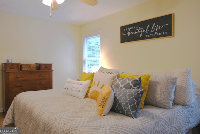 1537 David Lee St, Acworth, GA 30102 - bedroom with ceiling fan