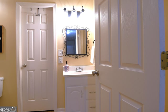 1537 David Lee St, Acworth, GA 30102 - bathroom featuring vanity and toilet