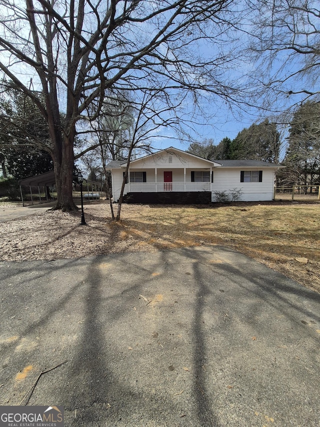 view of front of home