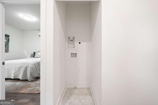2664 Brown St NW, Atlanta, GA 30318 - corridor featuring baseboards and an AC wall unit