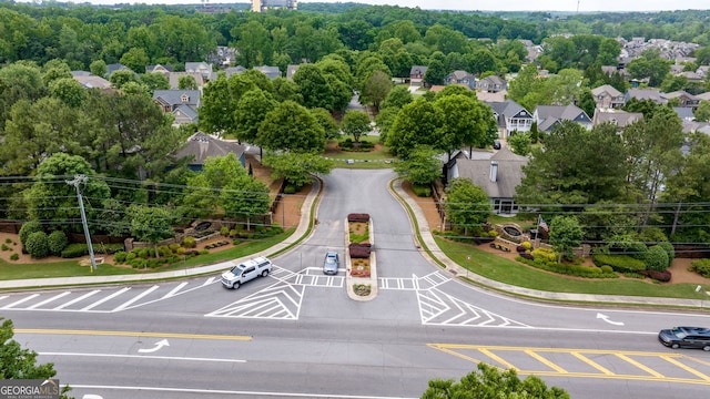 bird's eye view with a residential view