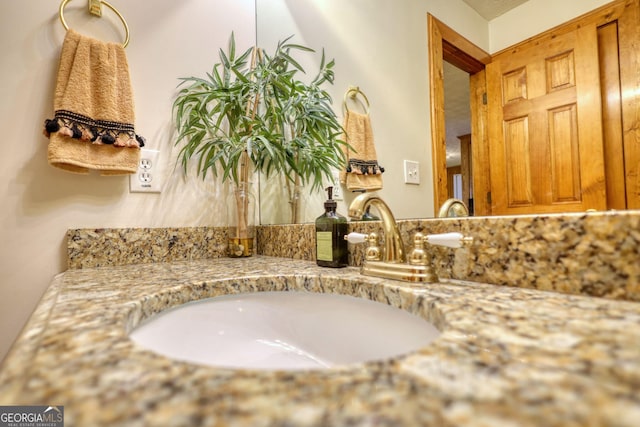 bathroom with vanity