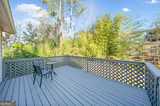 view of wooden terrace