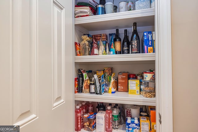 view of pantry