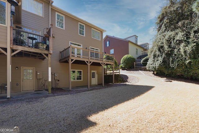 view of rear view of property