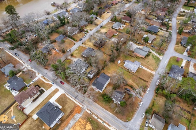 aerial view featuring a residential view