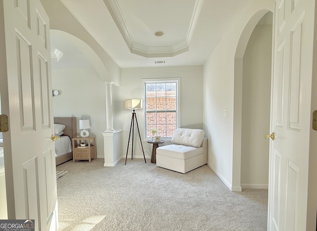 full bathroom with visible vents, tile patterned floors, a stall shower, a bath, and vanity