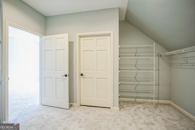 spacious closet featuring carpet floors