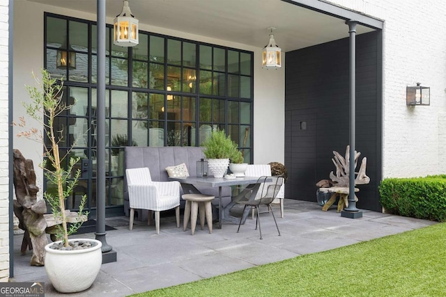 view of patio / terrace with outdoor dining area