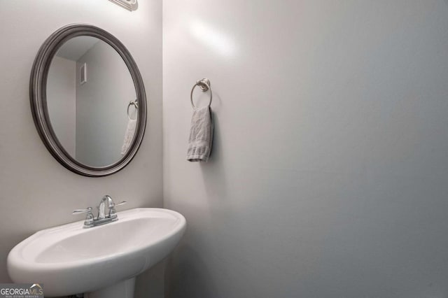 bathroom with a sink