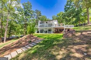 6505 Samoa Way, Flowery Branch, GA 30542 - back of house featuring a deck