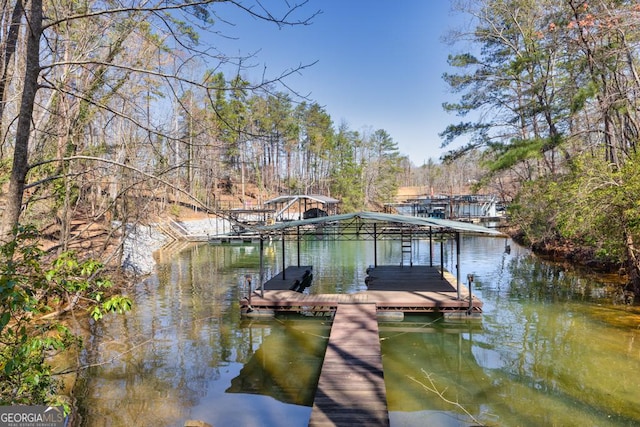 6505 Samoa Way, Flowery Branch, GA 30542 - dock with a water view
