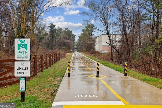 view of road