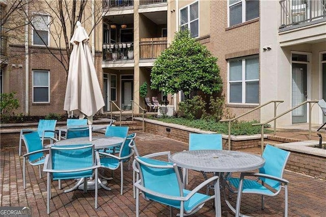 view of patio / terrace featuring outdoor dining space