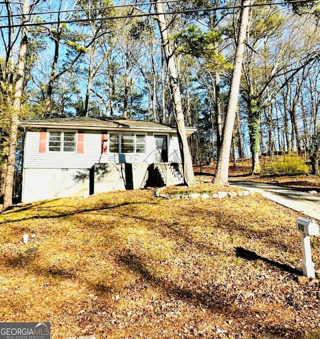 view of ranch-style house