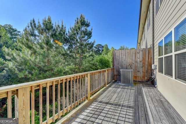 3082 Cedar Glade Ln NE, Buford, GA 30519 - wooden deck with cooling unit