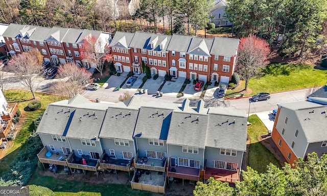 birds eye view of property featuring a residential view